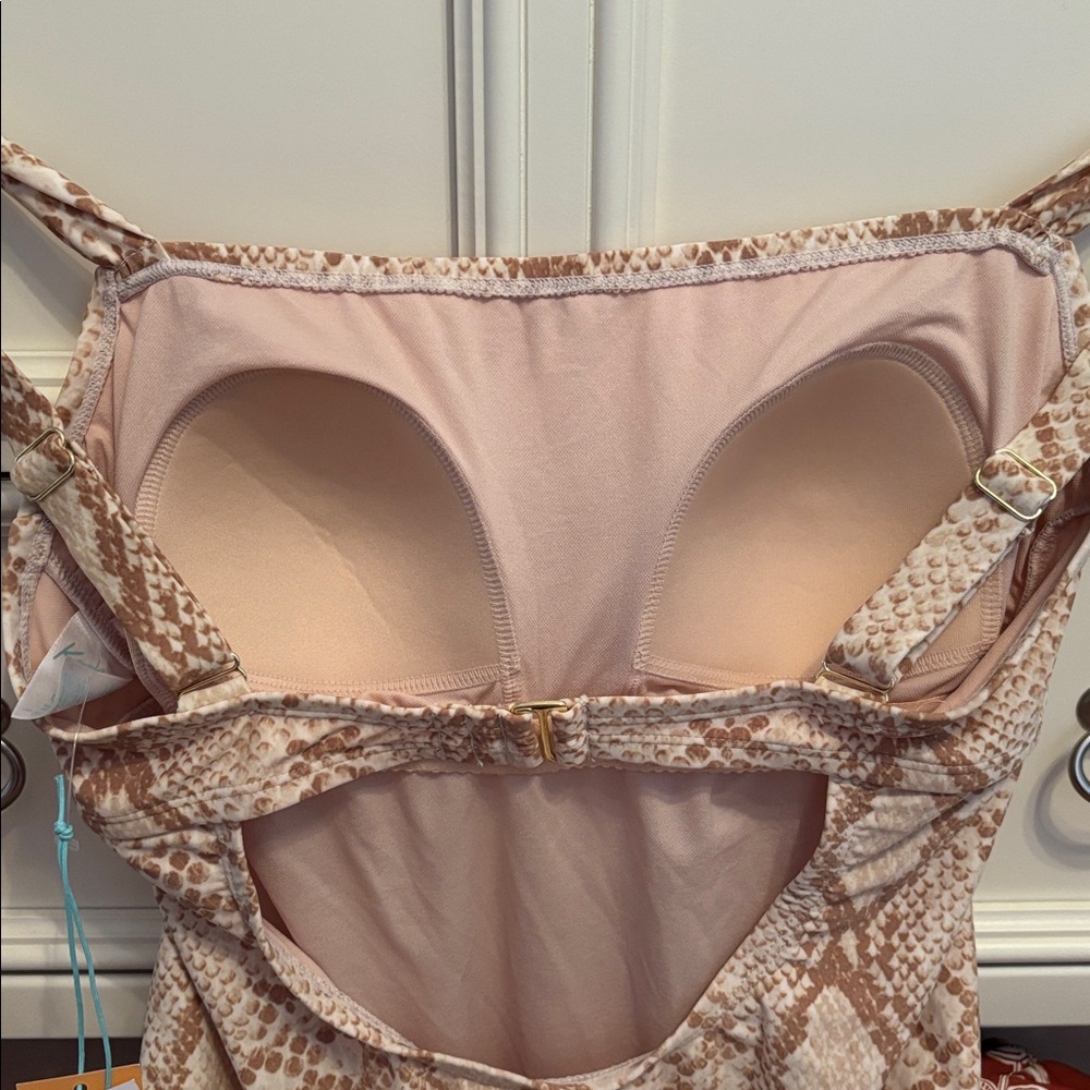 NWT Snakeskin Print One-Piece Swimsuit - Picture 14 of 14